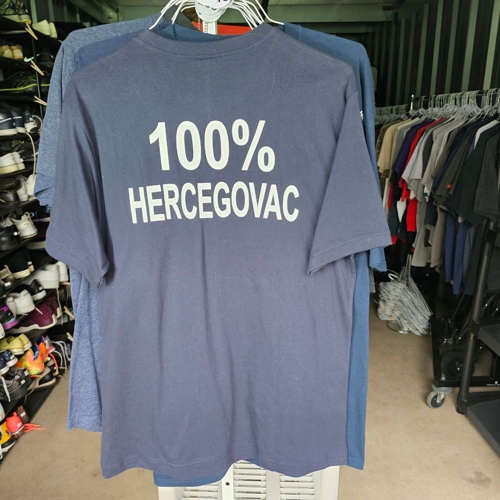 Blue Short Sleeve Tee 100% Hercegovac
